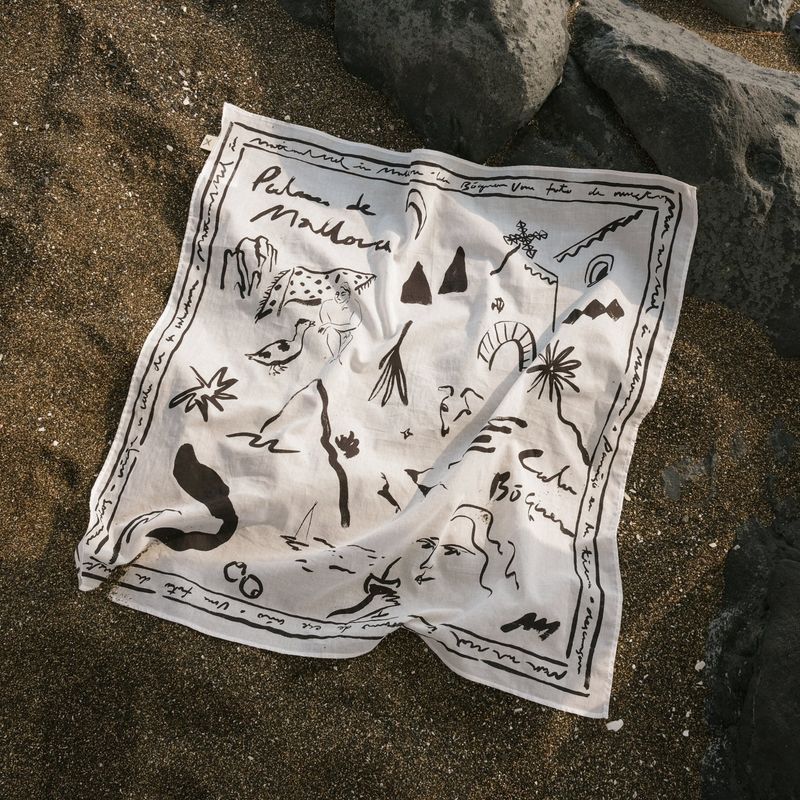 [Organic Scarf] Mallorca - White