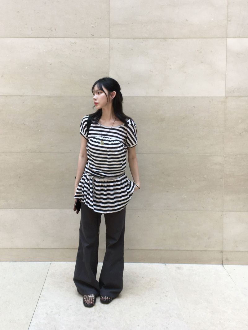 Maxi-Mix Bootcut string Elastic-Waist Pants (3c)