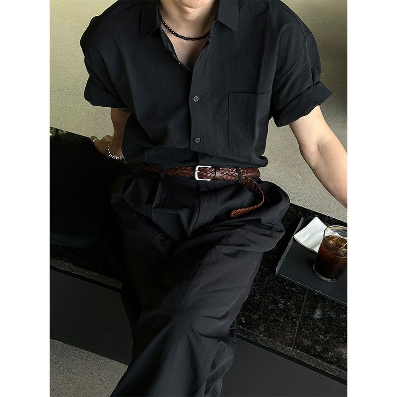 LAURANT（ロラン）の「[SET UP가능] Half nylon pocket shirts (4color)（Tops）」