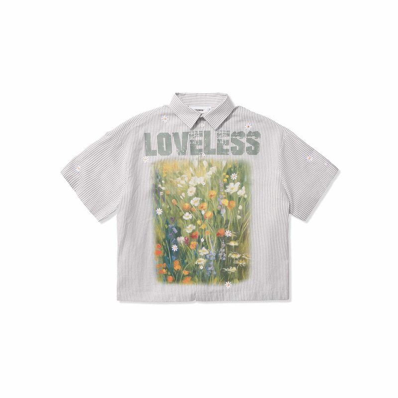HADES（ハデス）の「HADES LOVELESS STRIPED SHIRT（Tops）」