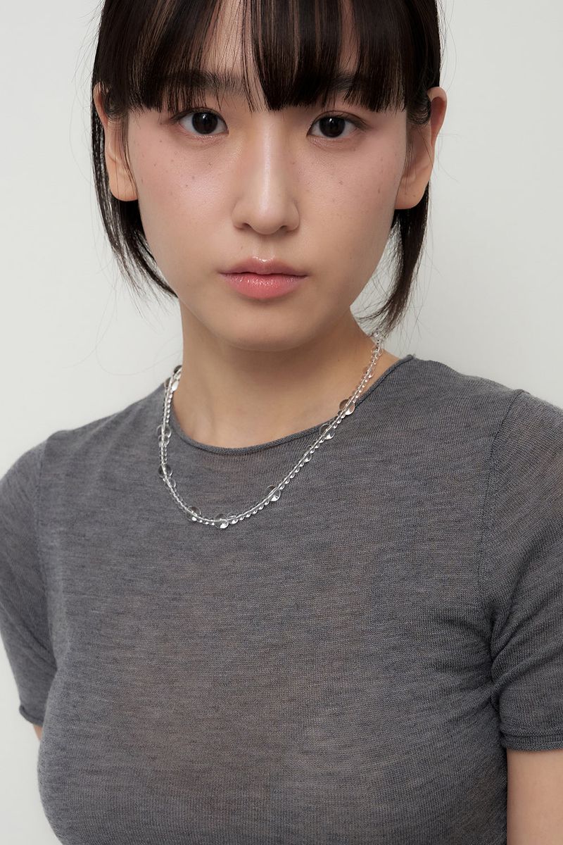 clear quartz necklace