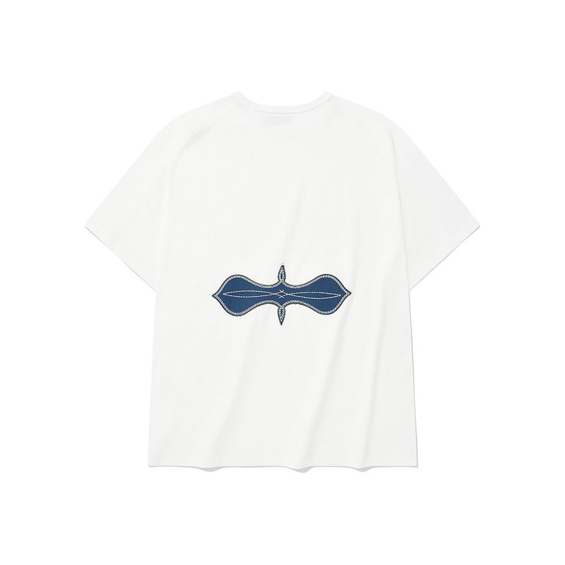 Fuzzy half T-shirts / Off White
