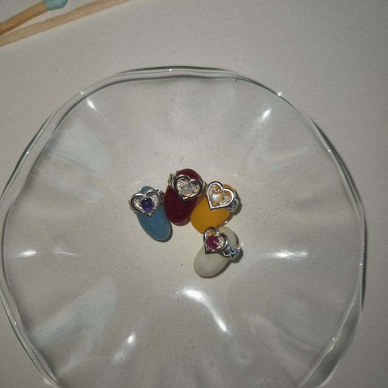 【MADE】 Heart quilting earcuff