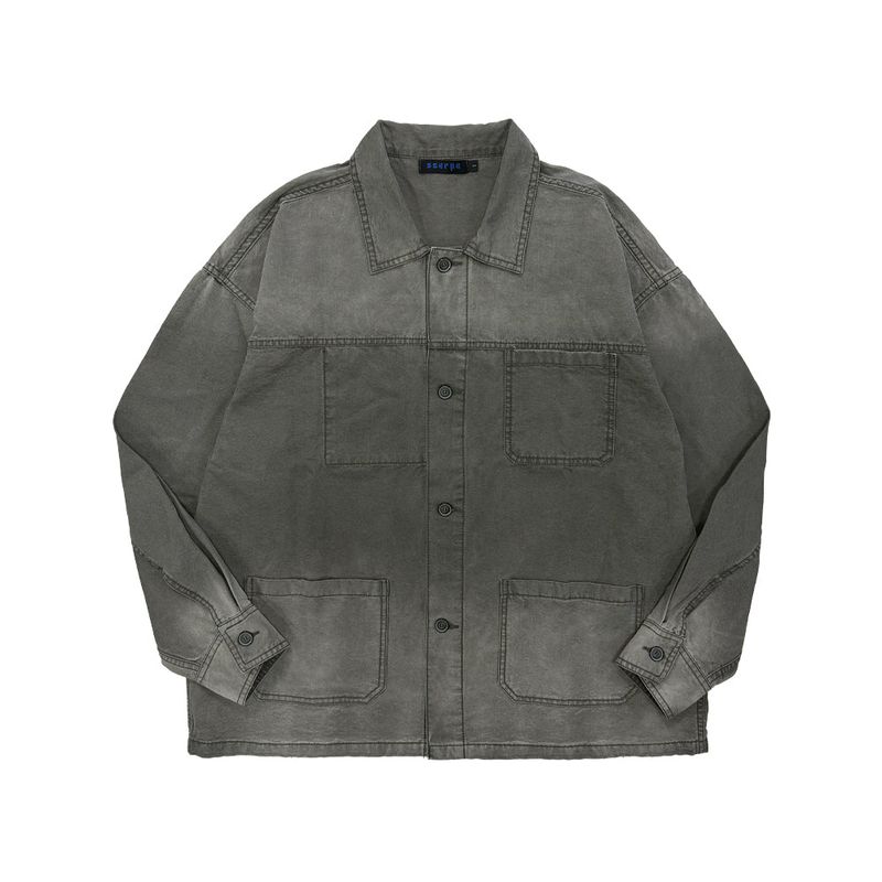 Sserpe(セルぺ)の「Washed French Work Jacket Deep Khaki(Jackets/Outerwear)」