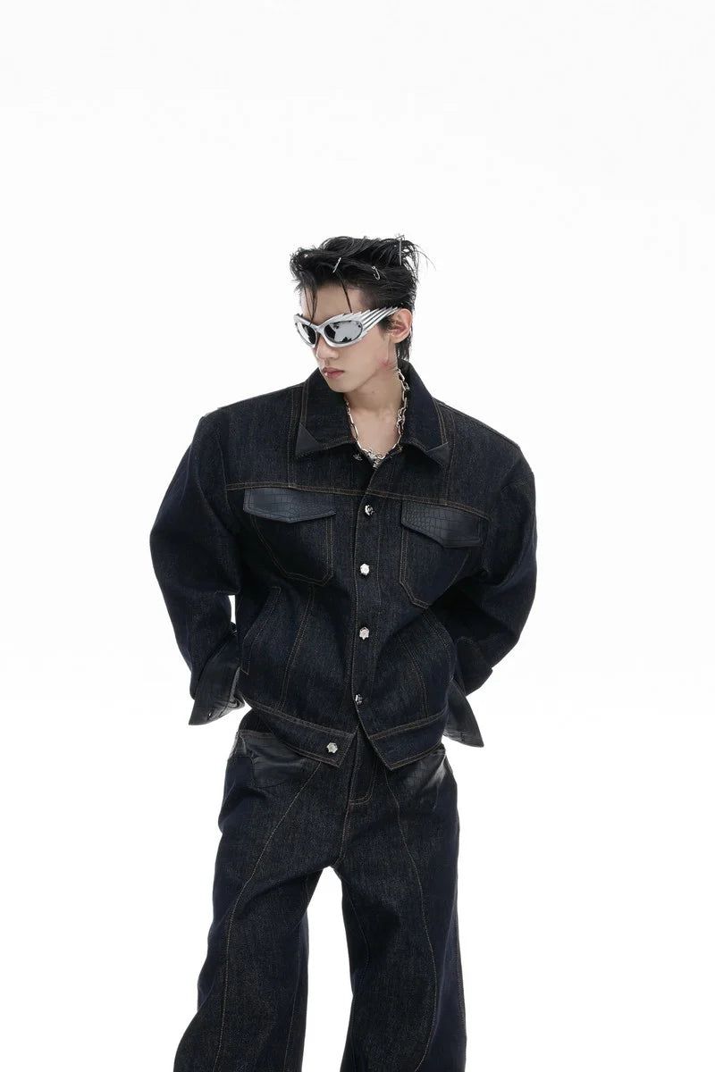 Croc Patch Denim Jacket