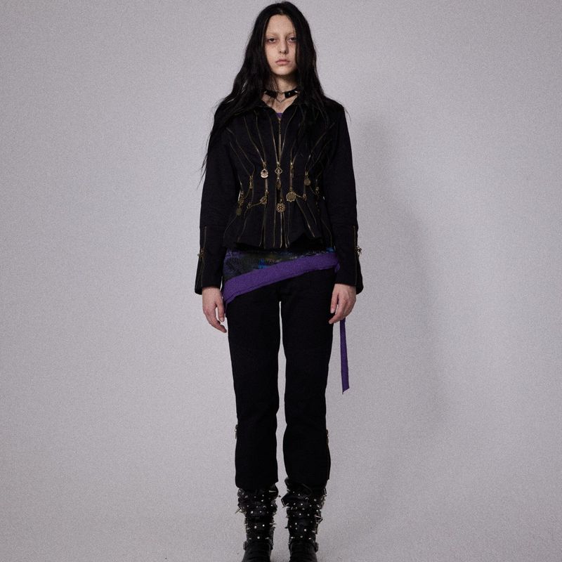 SHEISSHE/MULTIPLE-ZIPPER JACKET