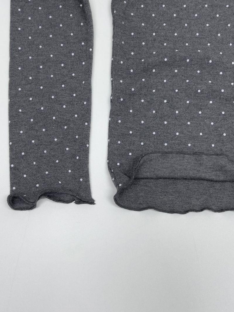 Dot Wave Turtleneck T-Shirt