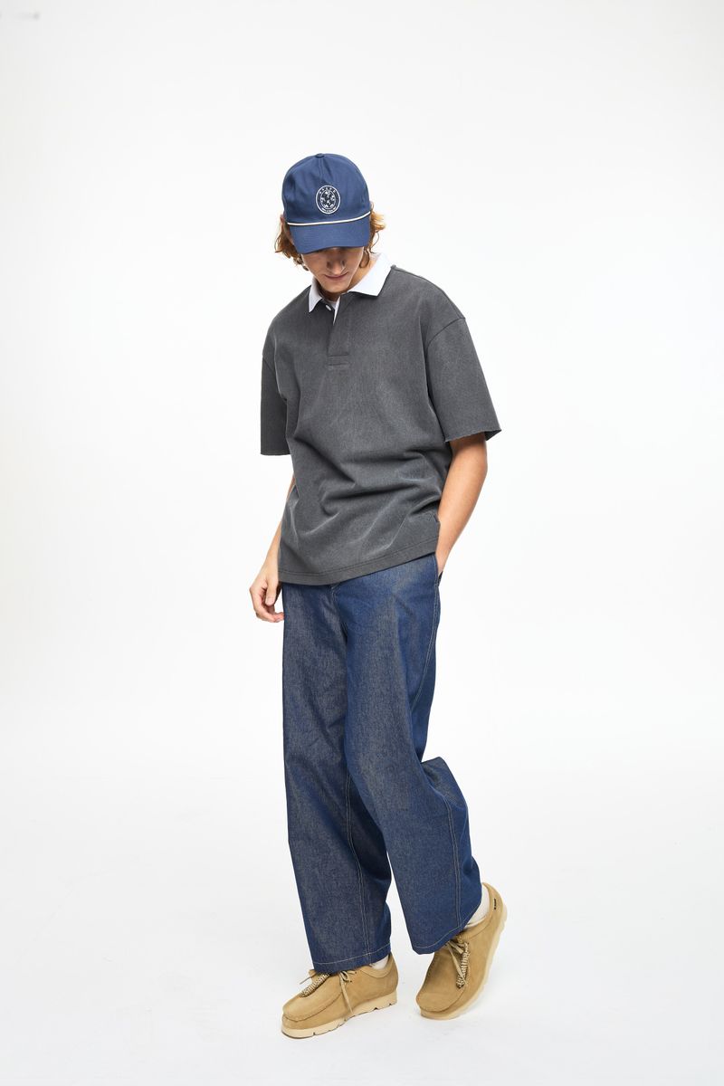 Pigment Washing Pique Collar