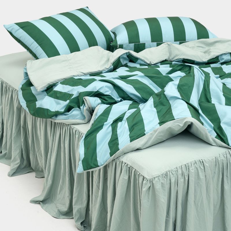 Dust-Free Bold Stripe Duvet Cover - K size
