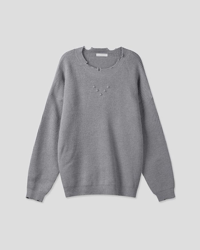 (UNISEX) Studs Over Knit