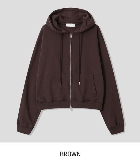 Eve Brushed Two Way Hood Zip-Up