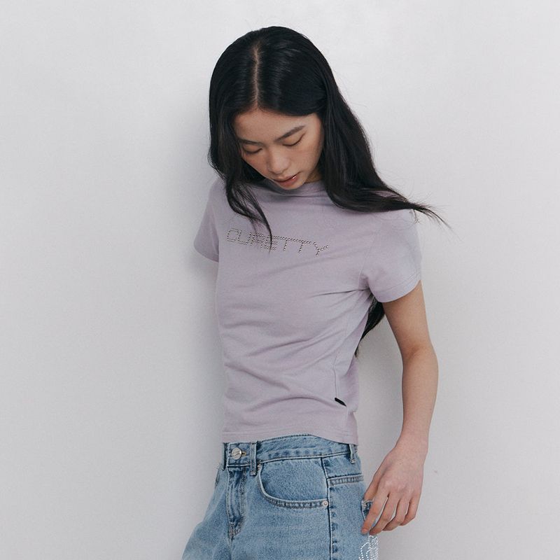 C LOGO CONVEX T-SHIRT_GREY