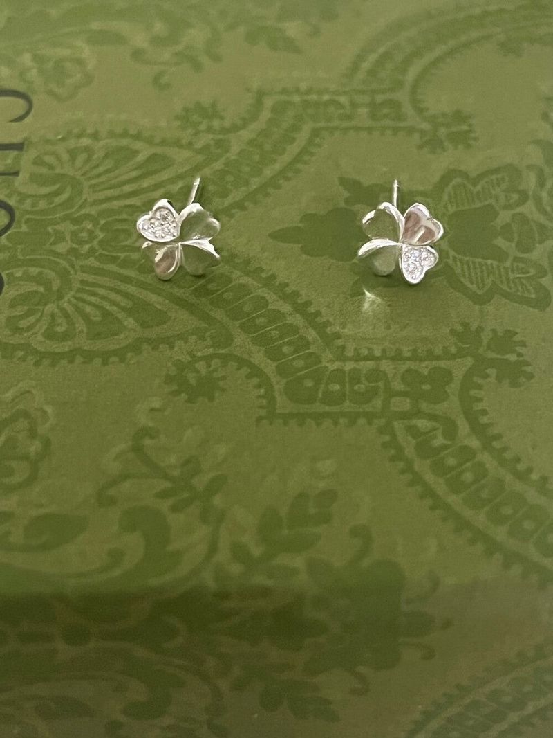 (silver925) Clover earrings