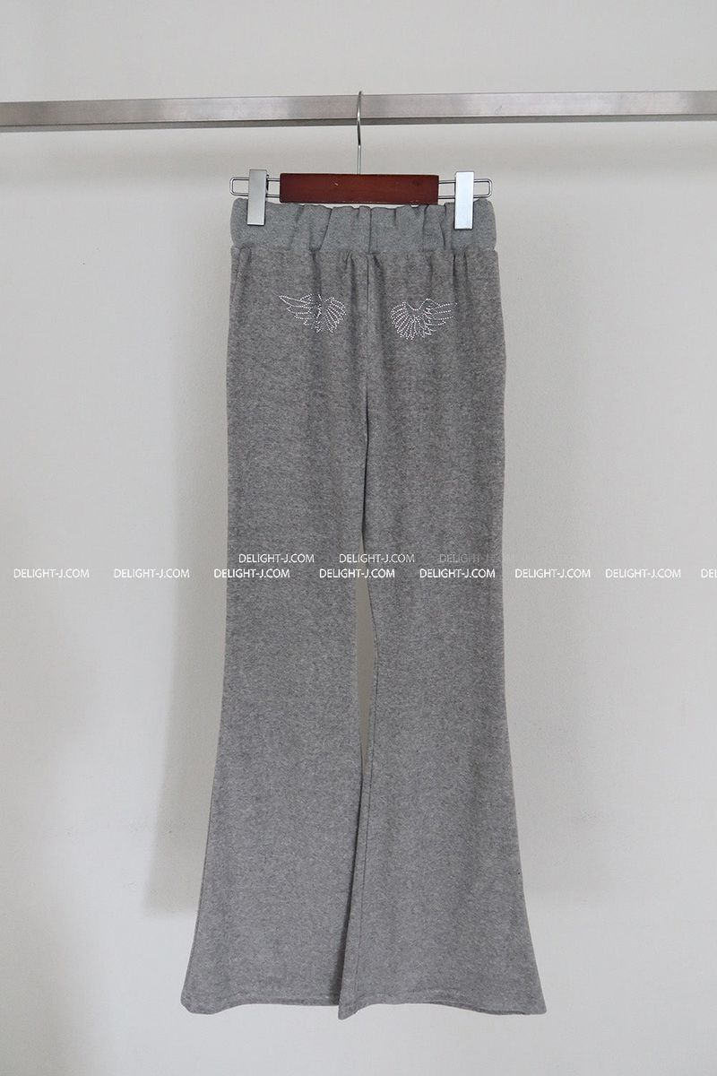 Angel Cubic Towel Terry Bootcut Long Pants