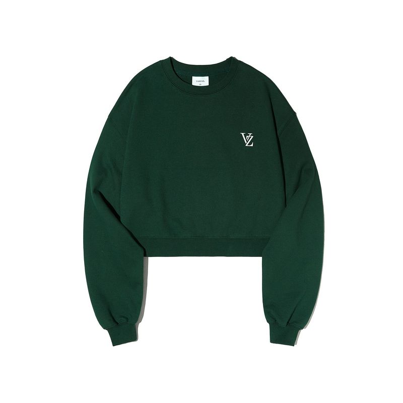 VARZAR(バザール)の「VZ Printing Crop Sweat Shirts Green(Tops)」