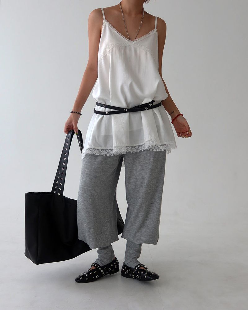 Warmer Layered Wide Jogging Pants