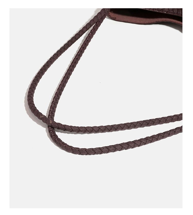 Matte Soft Leather Tote Shoulder Bag