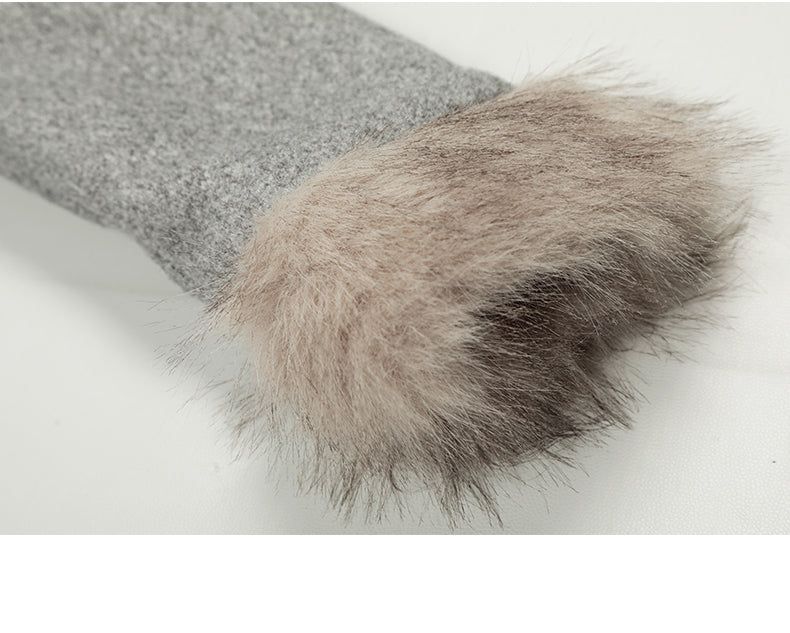 Gemma Fur Neck Wool Jacket