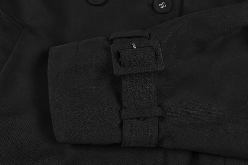 Chloe High-Neck Double Short Trench