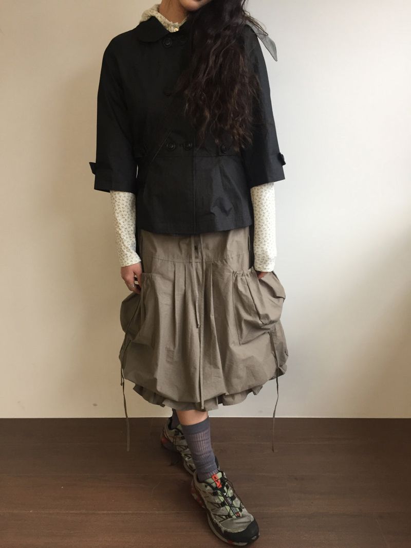 Serena Balloon Midi Skirt (3color)