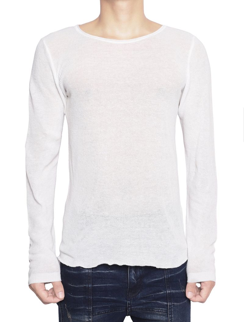 Goldie（ゴルディ）の「KNIT WHITE LONG SLEEVES（Tops）」