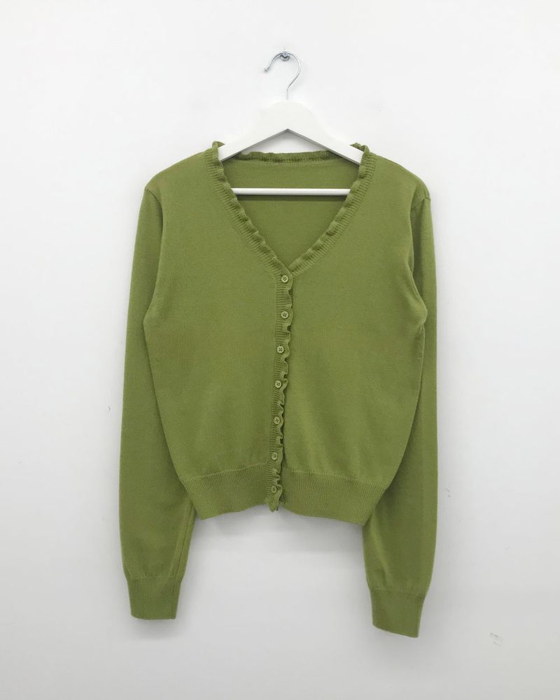 Nobile Frill V-neck Cardigan (3color)