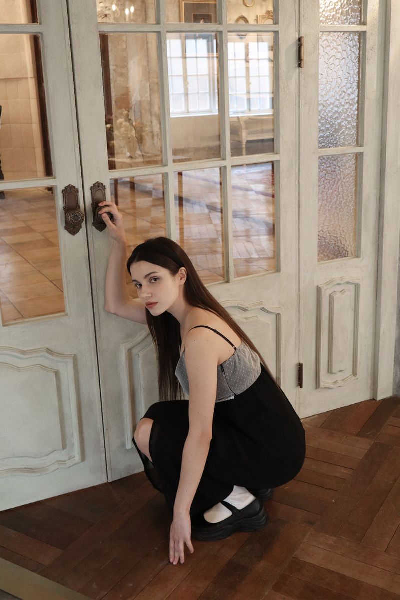 Lisha wrap sleeveless (black)