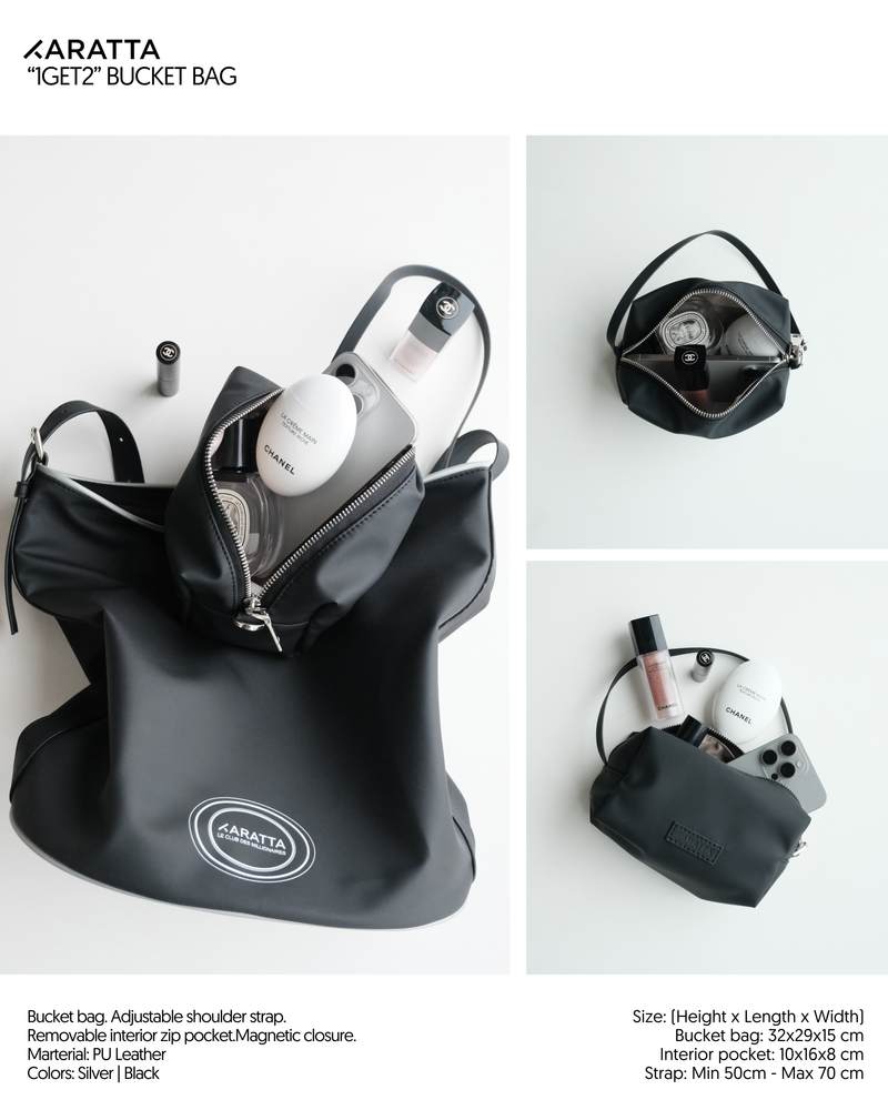 1GET2 BUCKET BAG | BLACK
