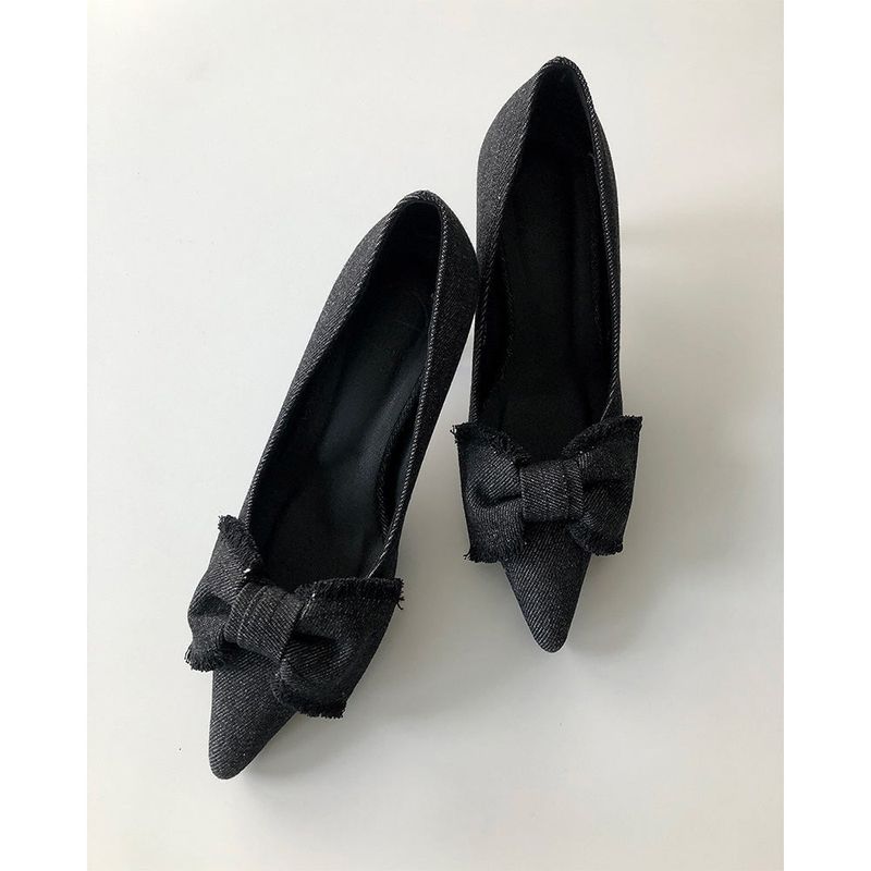 DEEP SWAY(ディープ スウェイ)の「Denim Ribbon Heels(Shoes)」