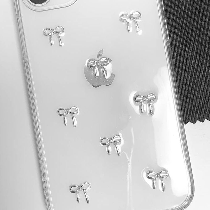 [MADE] Silver ribbon Resin Case