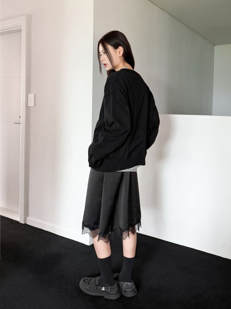 LACE LAYERED SKIRT