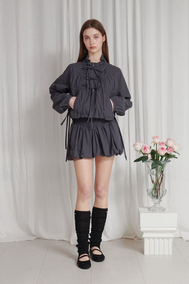 PAIN OR PLEASURE（ペインオアプレジャー）の「LUCY 2WAY WINDBREAKER charcoal（Jackets/Outerwear）」