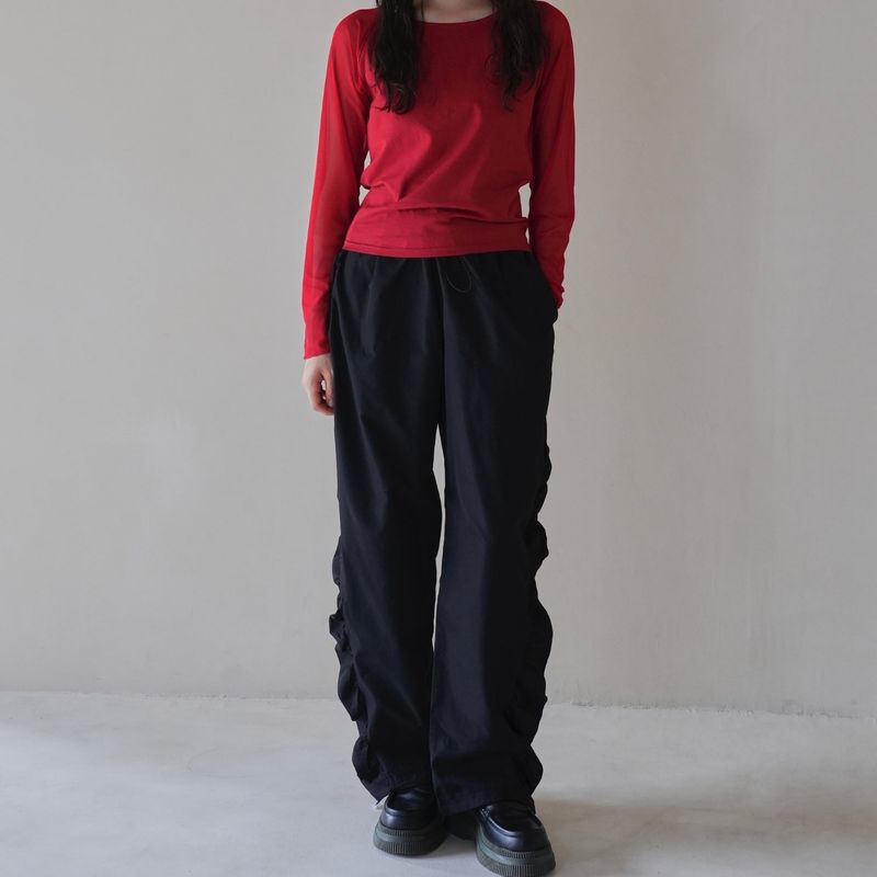 Uenui（ウニュイ）の「サイドフリルパンツ（パンツ）」