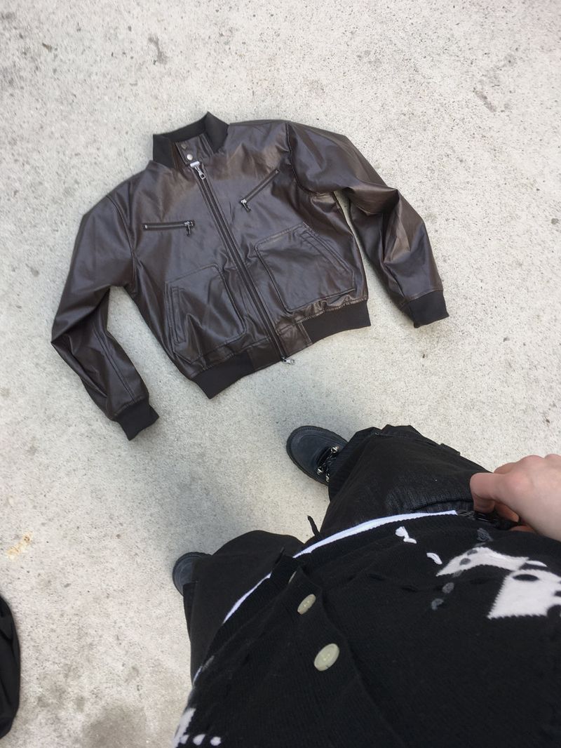 No.1604 high neck leather JK