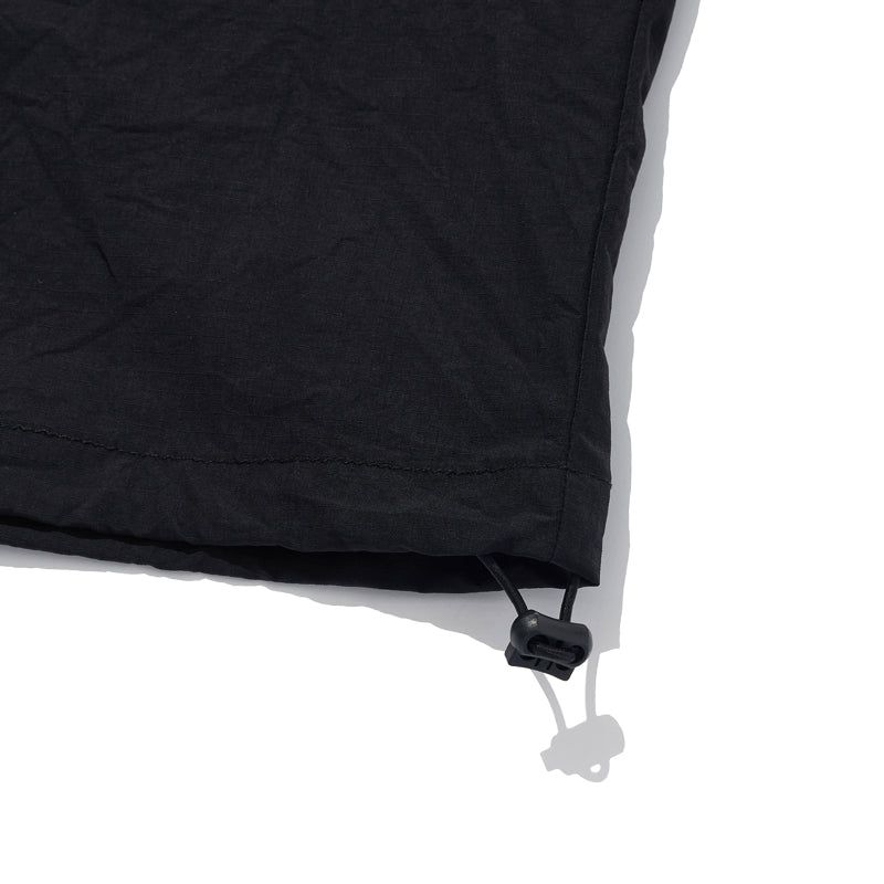 RIPSTOP 2WAY ZIP-UP JACKET [BLACK]