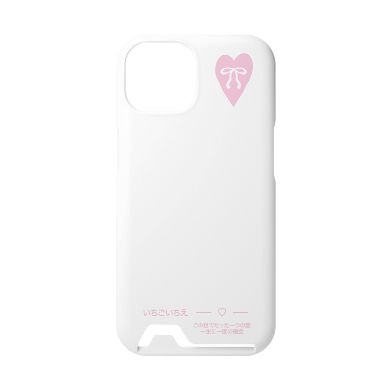 mi ❤︎ littleboutique（ミ❤︎リトルブティック）の「ICHIGOICHIE Card Pocket Case - WHITE（Smartphone Accessories）」