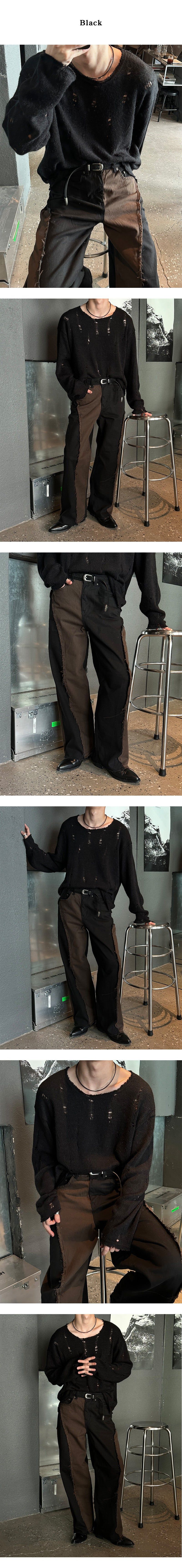 [F/W] Mohair damage long sleeves (3color)