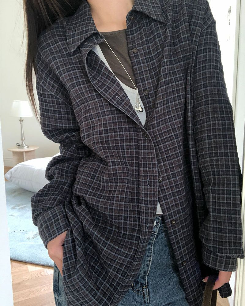 BEIDELLI（ベイデリー）の「[ORIGINAL] Enta Wrinkle Check Shirt（Tops）」