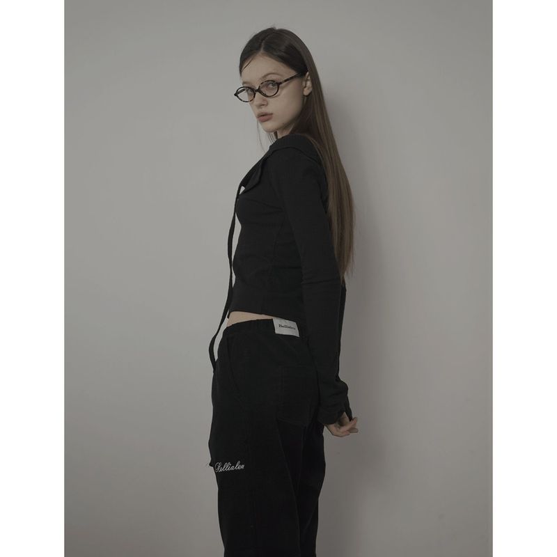 COTTON CANDY PANTS-BLACK