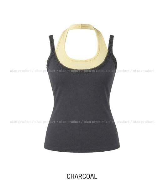Flo Lace Layered Halter Sleeveless