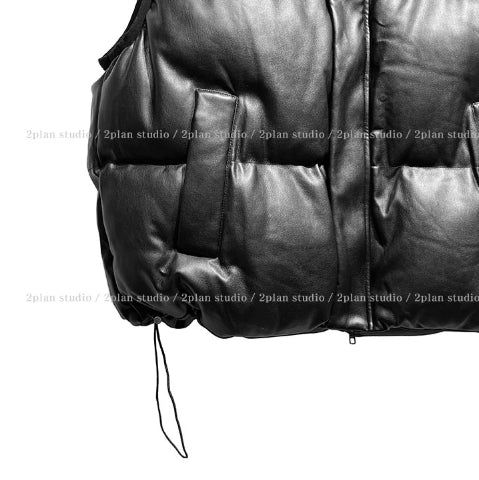 Bumbling Leather Vest Padded