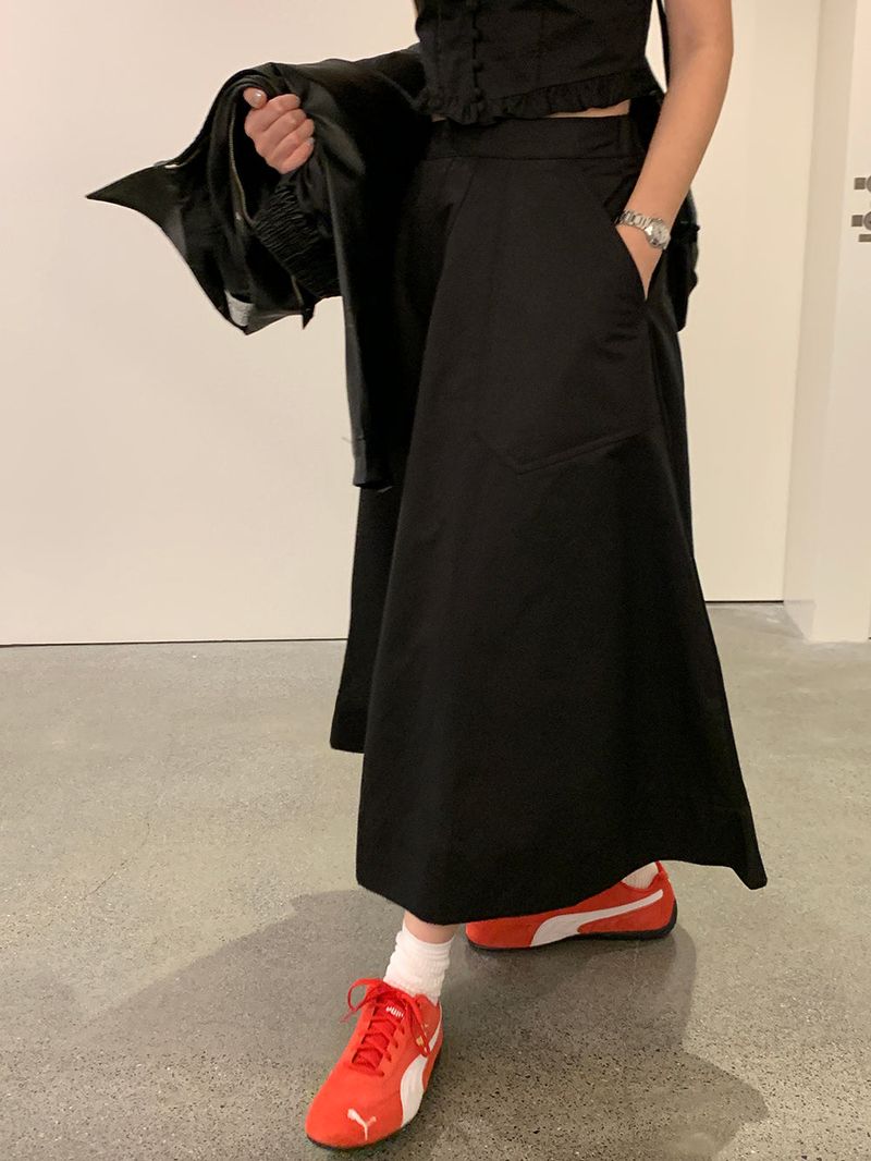 [MADE] POUTO COTTON LONG SKIRT