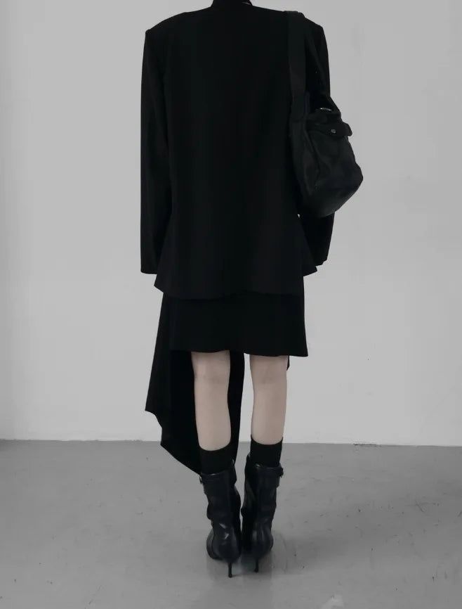Bio Collarless Maxi Jacket