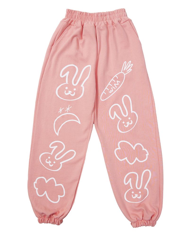 WIM（ダブリューアイエム）の「Graffiti Collection PT (pink)（Pants）」