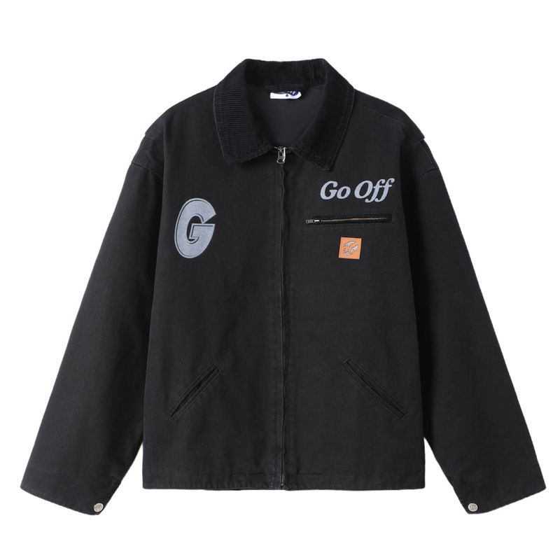 ウォッシュド 14oz クロップドデトロイトワークジャッカー