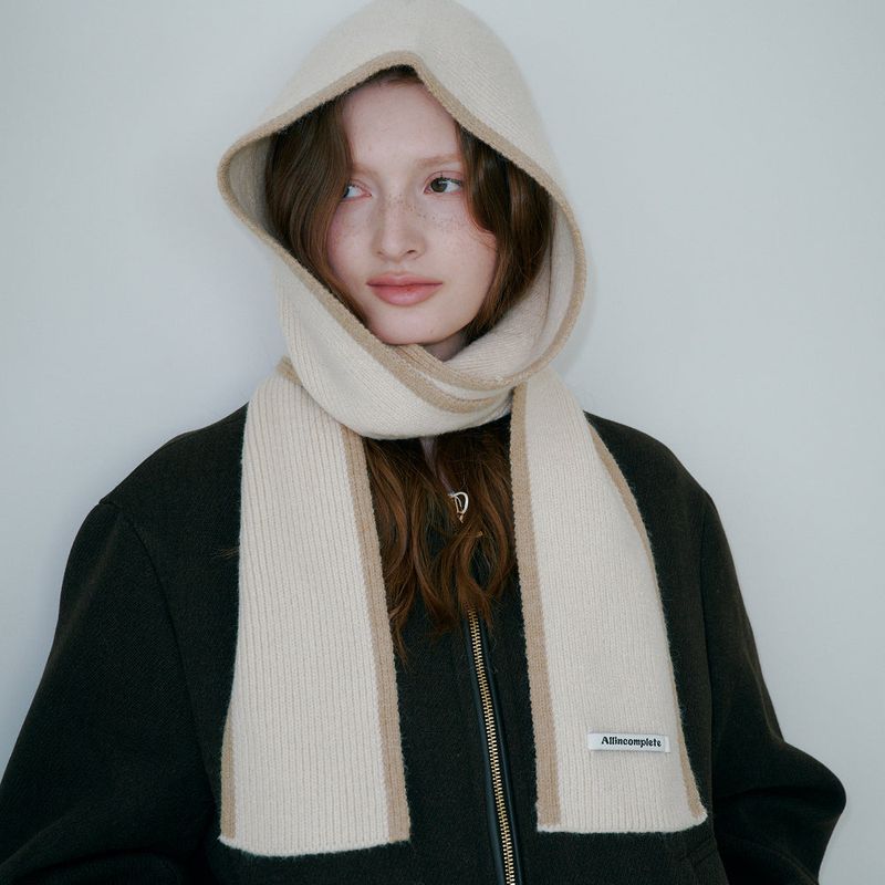 Line Around Muffler Balaclava (Ivory)