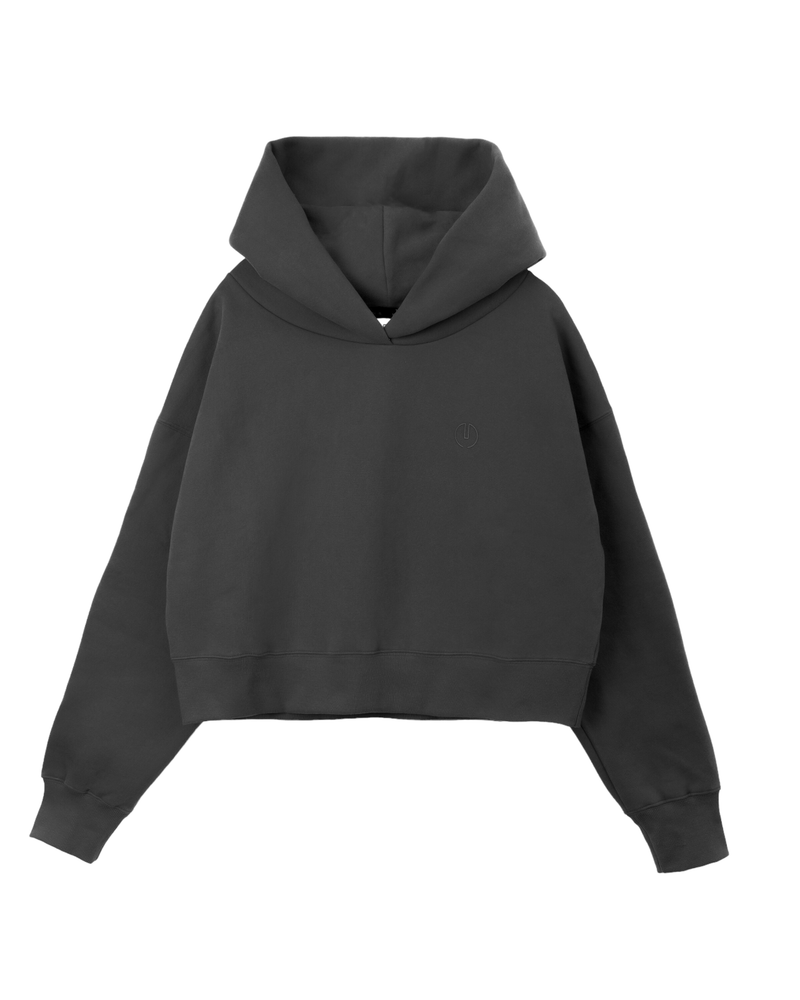 MAGNOLIA（マグノリア）の「エンボスクロップドフーディ (チャーコール)（トップス）」
