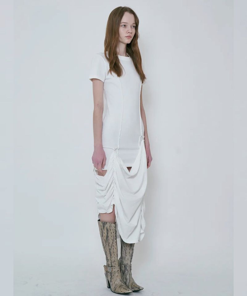 DROOP LINE TEE DRESS