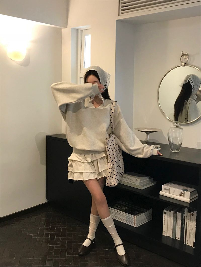 [MADE] Cabbage, Teard Miniskirt Pants