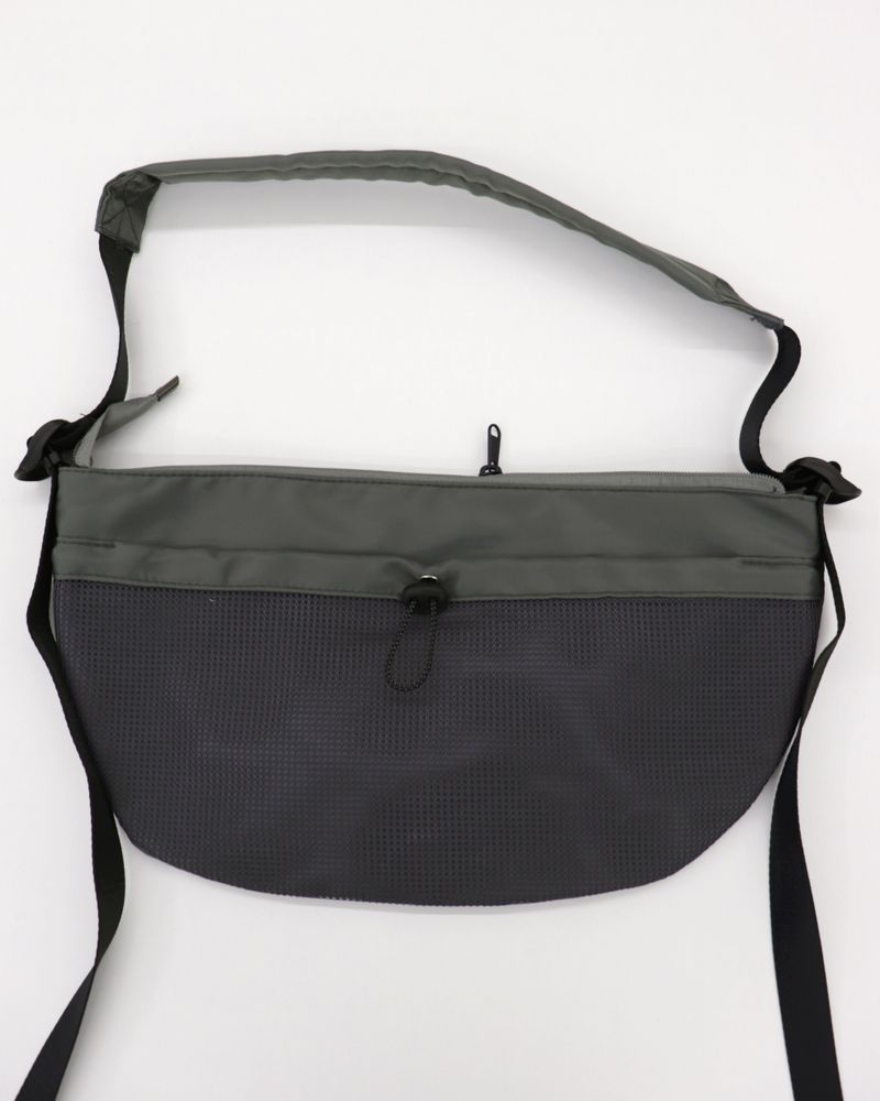 Kintz mesh color combination nylon messenger cross bag